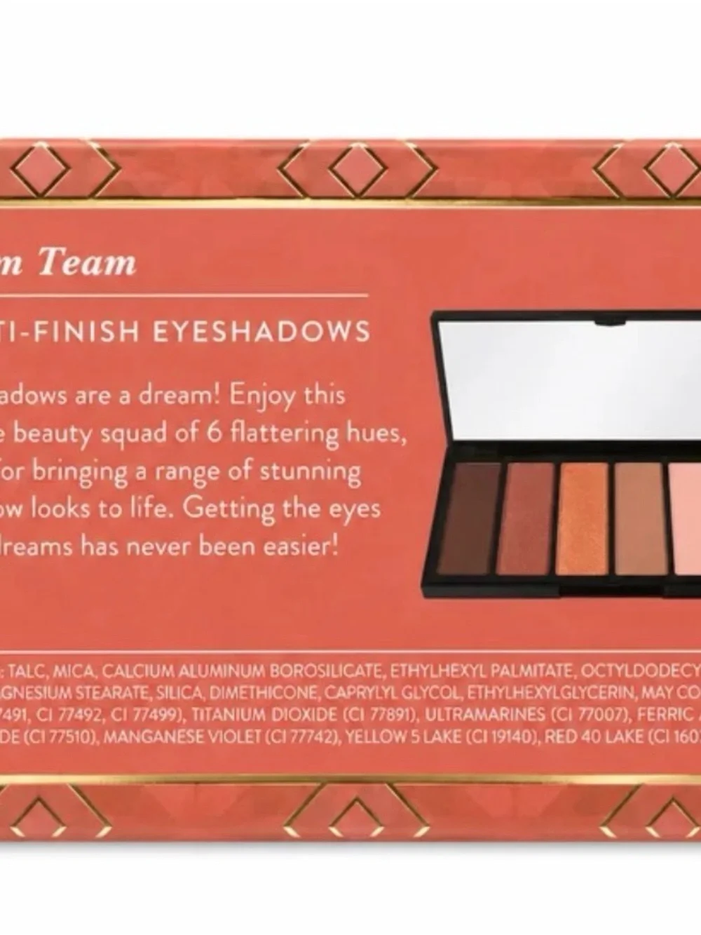 Laura Geller Dream Team Blush Hour 6 Multi-Finish Shimmer Eye Palette 0.45 oz
